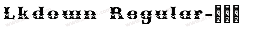 Lkdown Regular字体转换